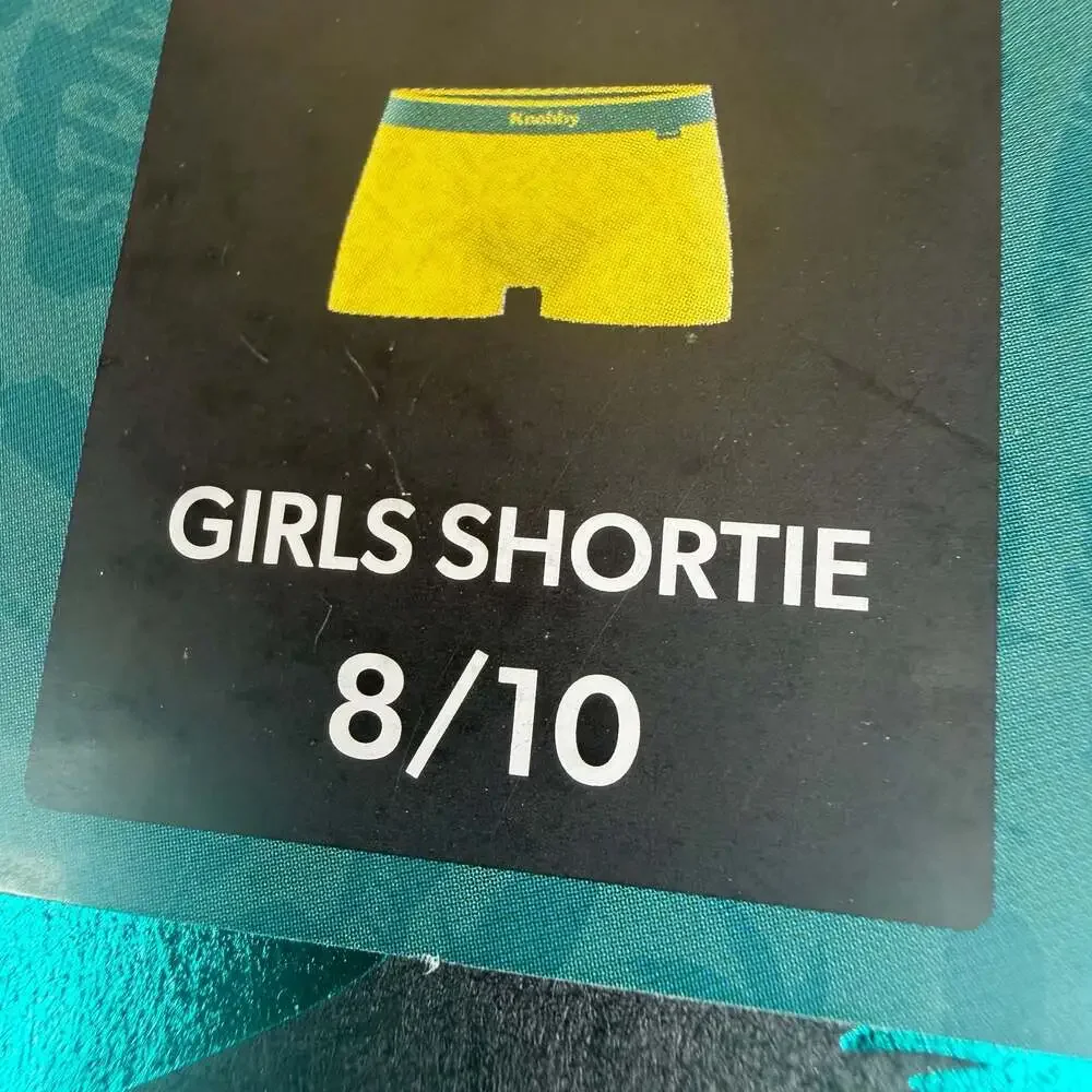 Knobby Green and Gold Australian Olympic Team Girls Shortie Underwear Size 8/10